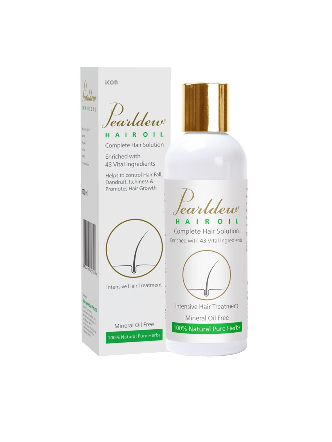 

Pearldew Complete Hair Solution with 43 Vital Ingredients Oil 100 ml, White