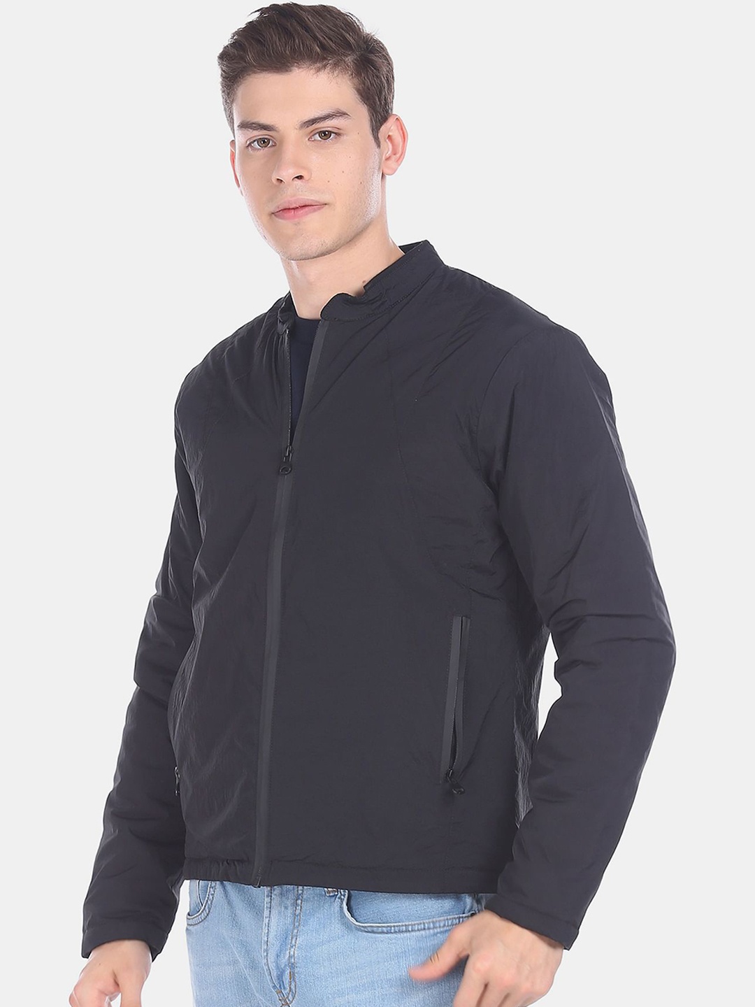

Colt Men Grey Melange Bomber Jacket