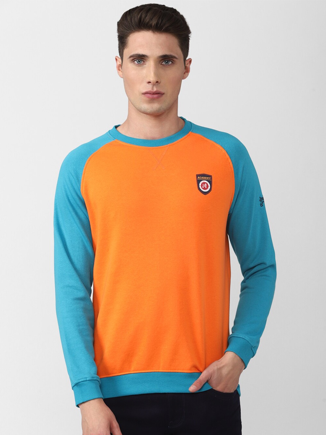 

Van Heusen ACADEMY Men Orange Sweatshirt