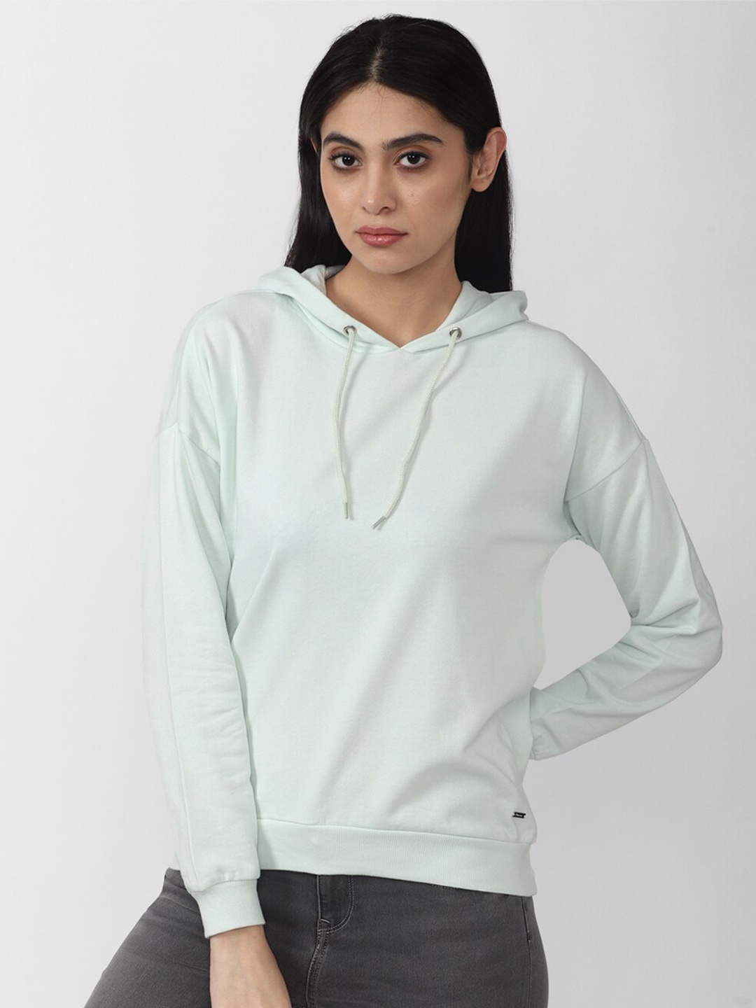 

Van Heusen Woman Women Green Hooded Sweatshirt