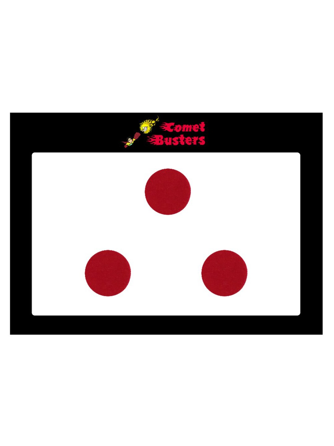 

Comet Busters 3 Pcs Reusable Bindis - Red