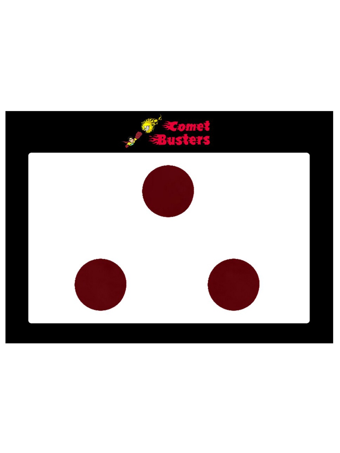 

Comet Busters 3 Pcs Reusable Bindis - Burgundy