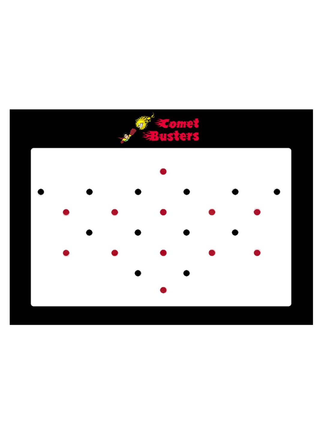 

Comet Busters 24 Pcs Reusable Bindis - Red & Black