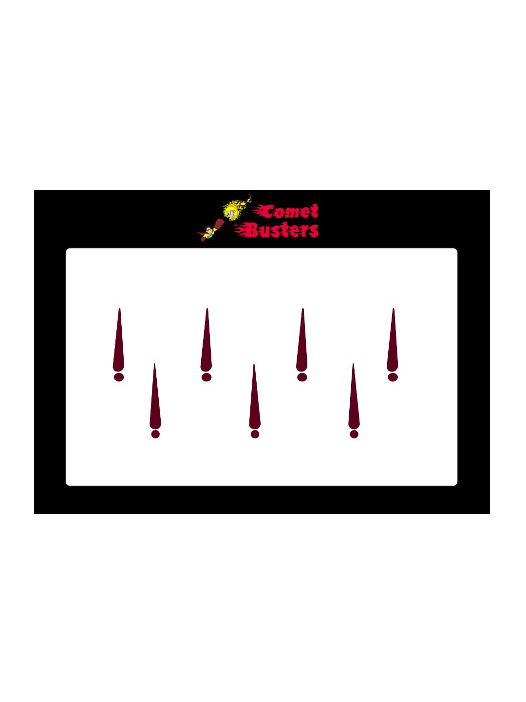 

Comet Busters 7 Pcs Reusable Designer Bindis - Burgundy