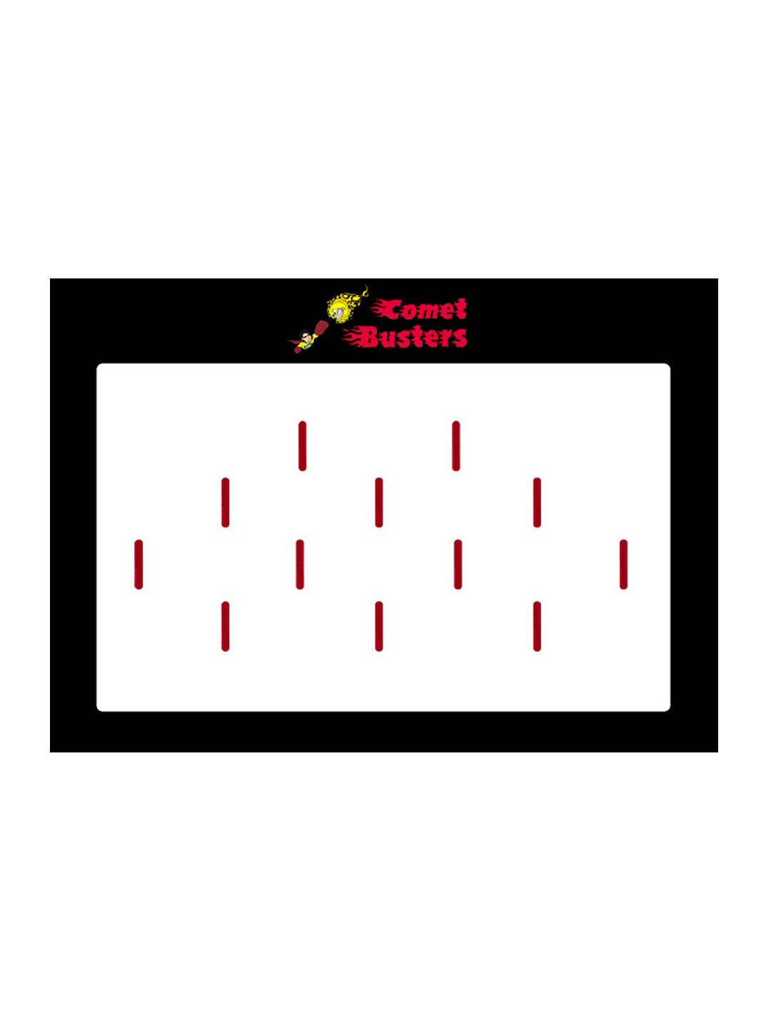 

Comet Busters 12 Pcs Reusable Designer Bindis - Red