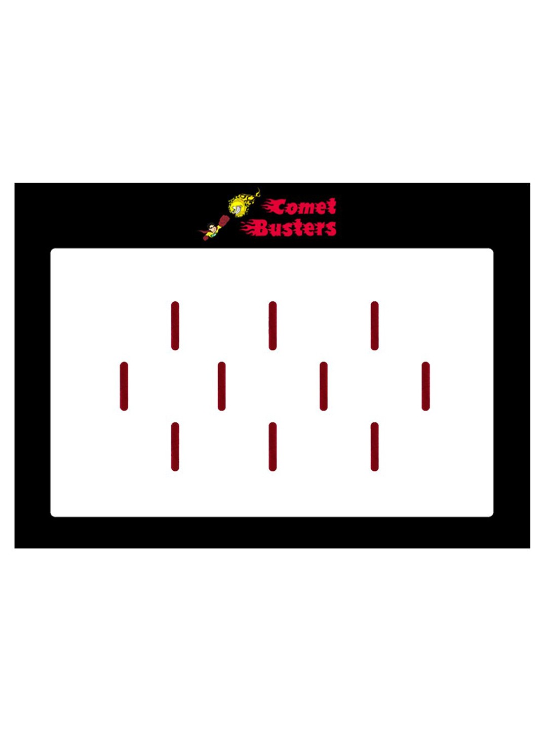 

Comet Busters 10 Pcs Reusable Designer Bindis - Maroon