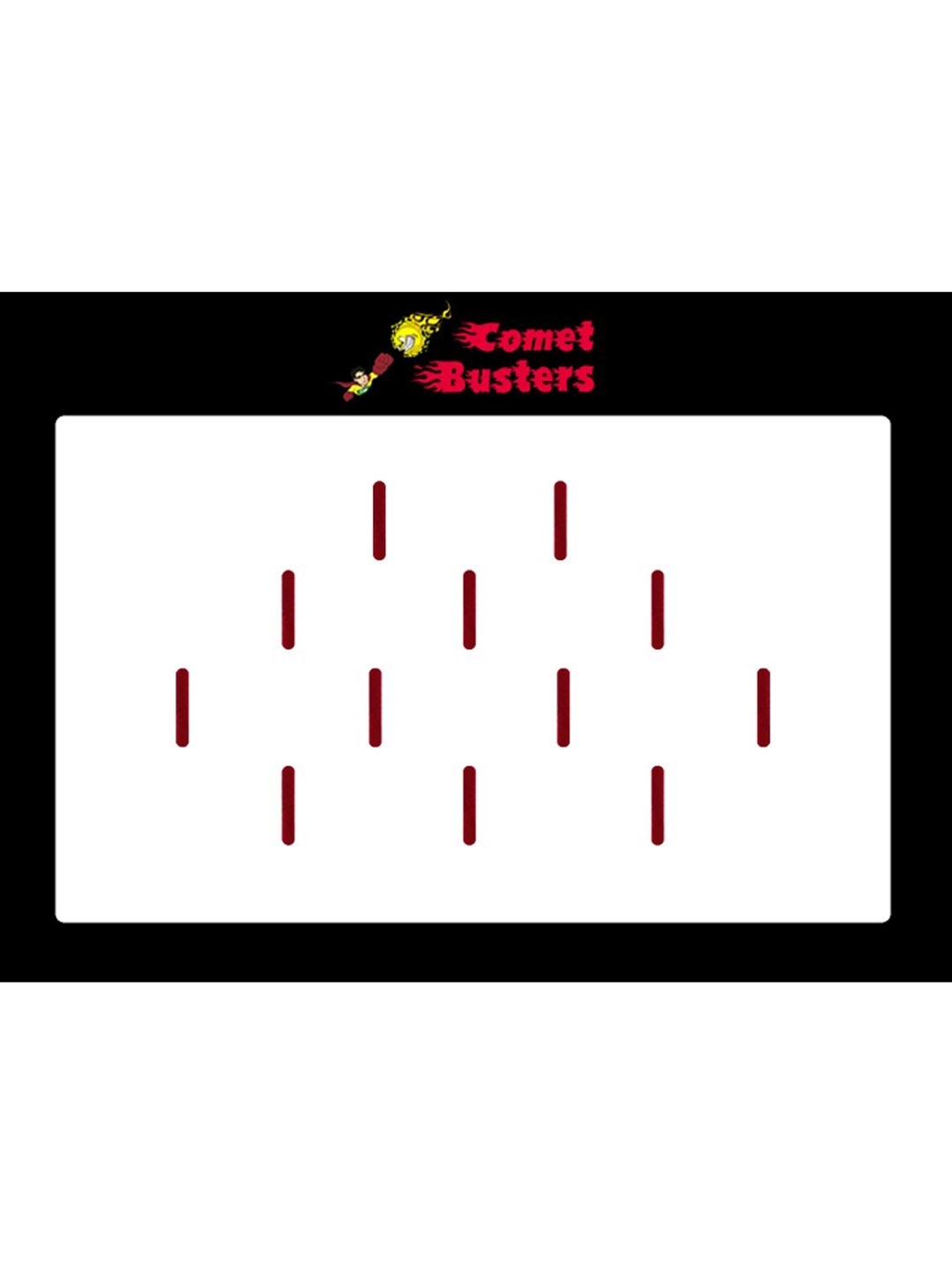 

Comet Busters 12 Pcs Reusable Designer Bindis - Maroon