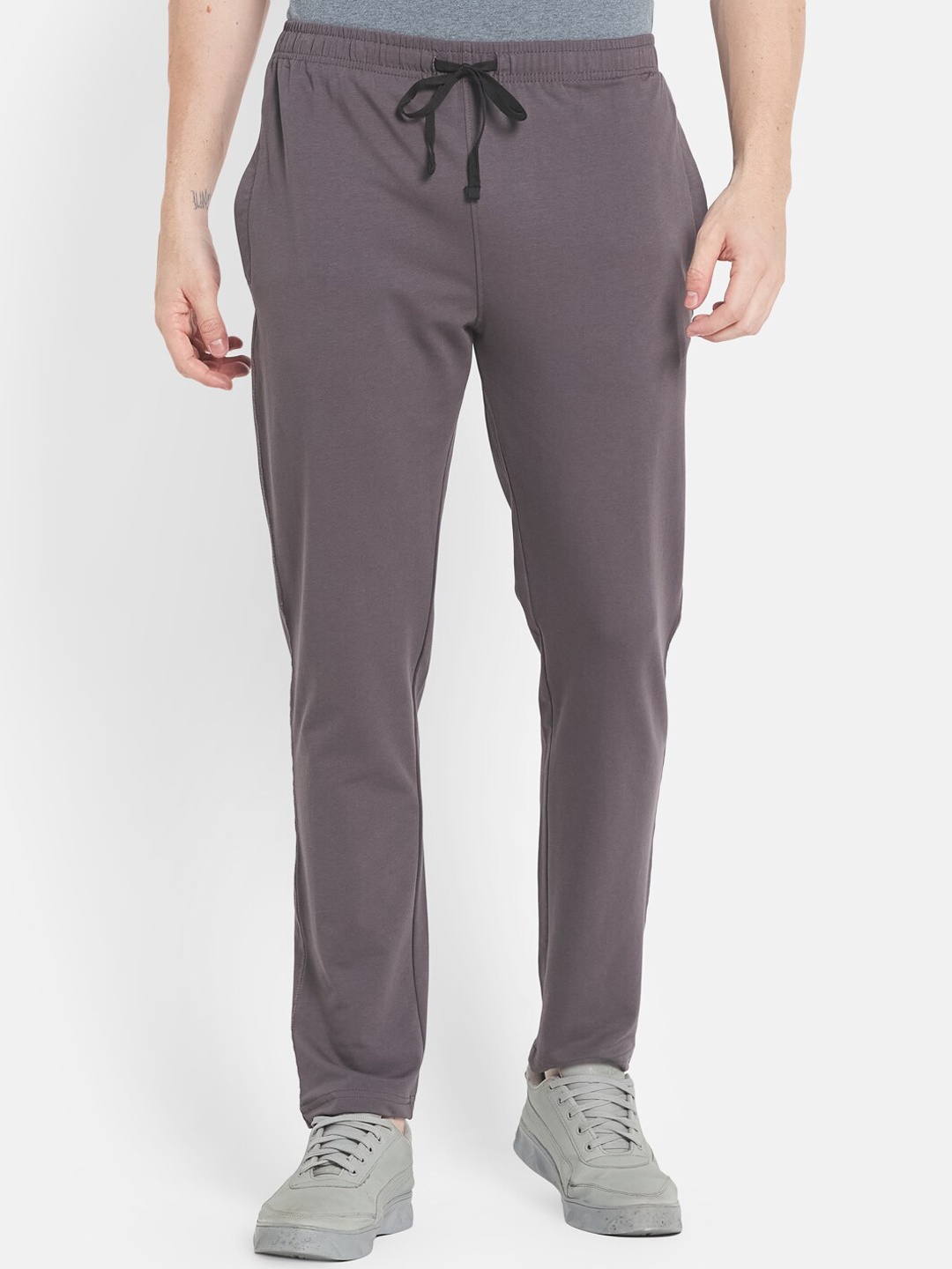 

Octave Men Grey Solid Track Pants