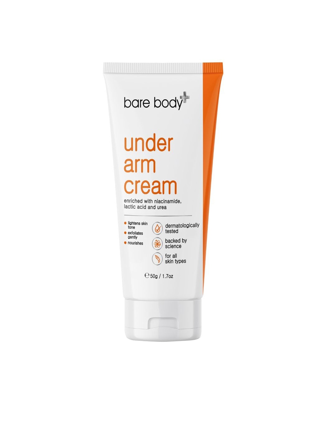 

bare body essentials Underarm Cream with Niacinamide & Lactic Acid - 50 g, White