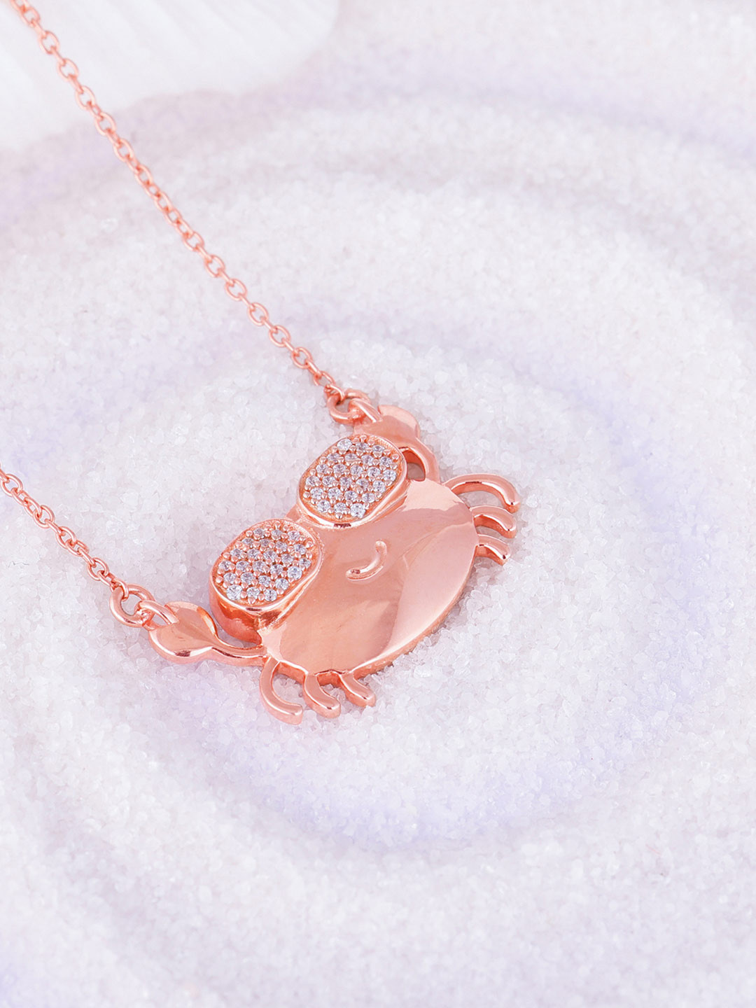 

GIVA Rose Gold & White Sterling Silver Rose Gold-Plated Chain