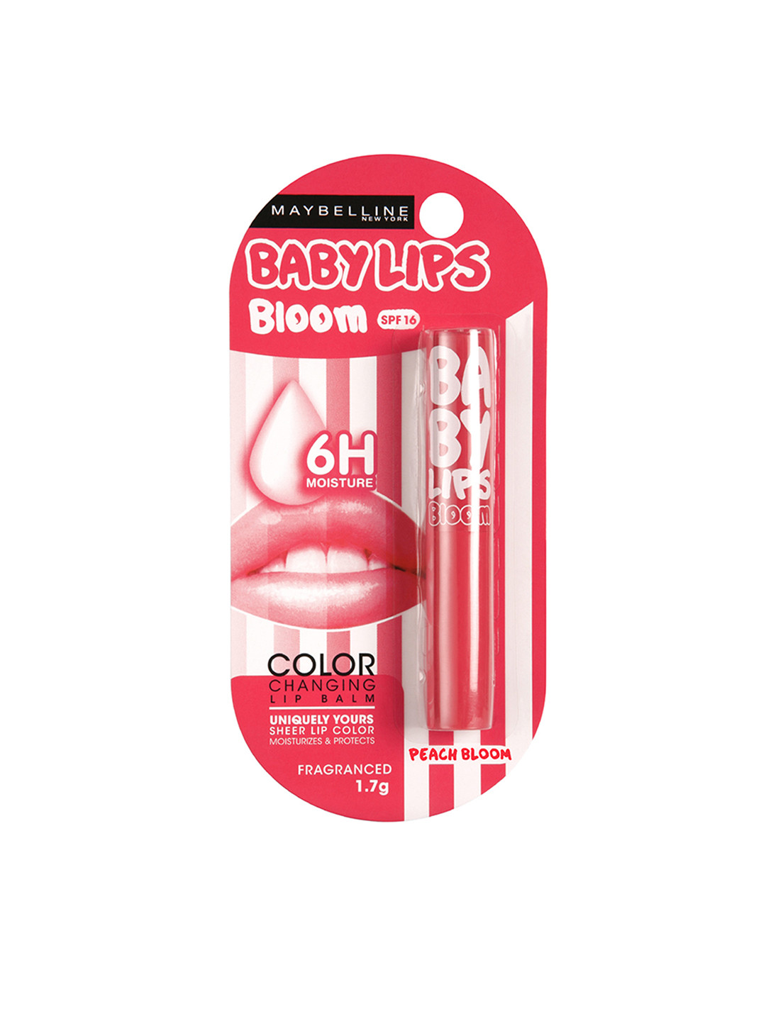 

Maybelline Baby Lips Bloom Color Changing SPF16 Lip Balm 1.7 g - Peach Bloom 02, Pink