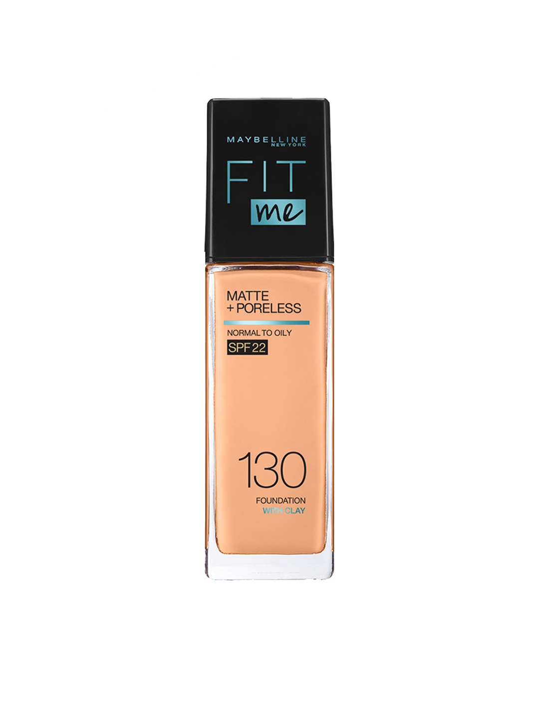 

Maybelline Fit Me Matte+Poreless SPF 22 Liquid Foundation with Clay 30 ml - Buff Beige 130