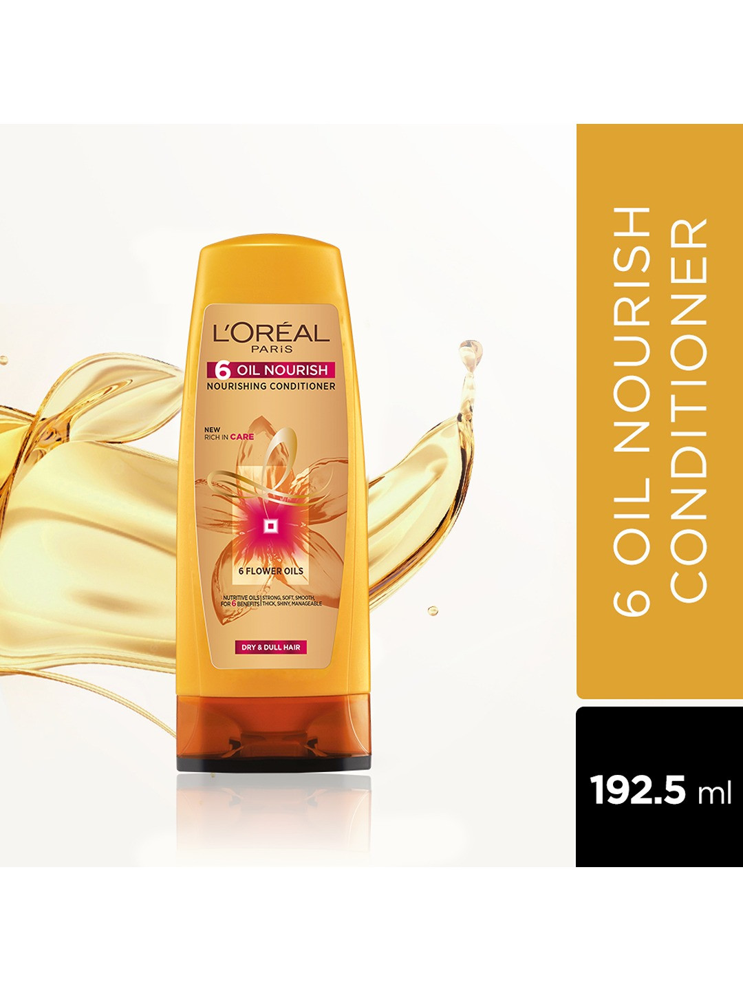 

LOreal Paris 6 Oil Nourish Conditioner for Dry & Dull Hair - 192.5 ml, Yellow