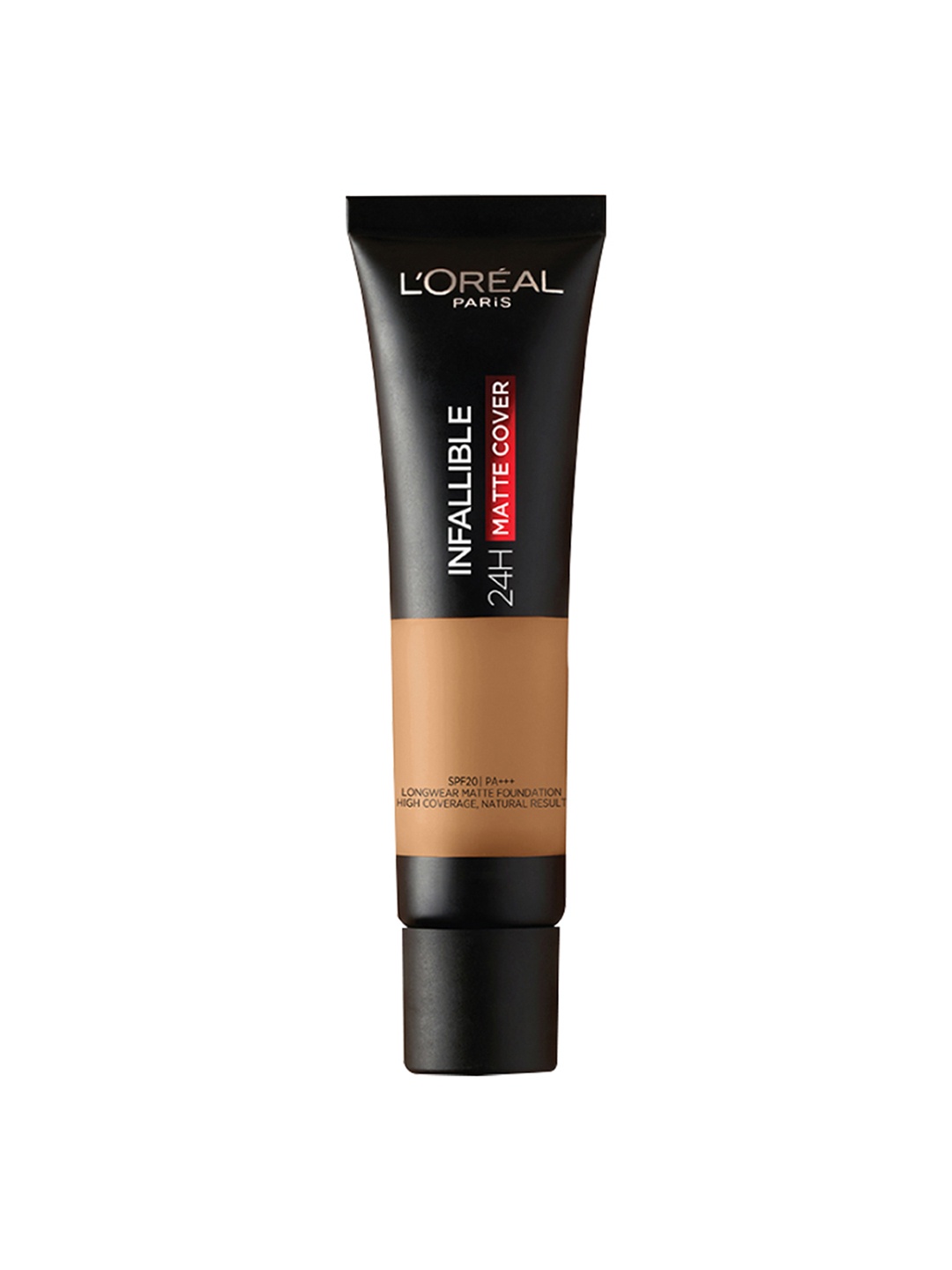 

LOreal Paris SPF 20 PA+++ Infallible 24H Matte Cover Liquid Foundation 35ml-Golden Sun 260, Beige