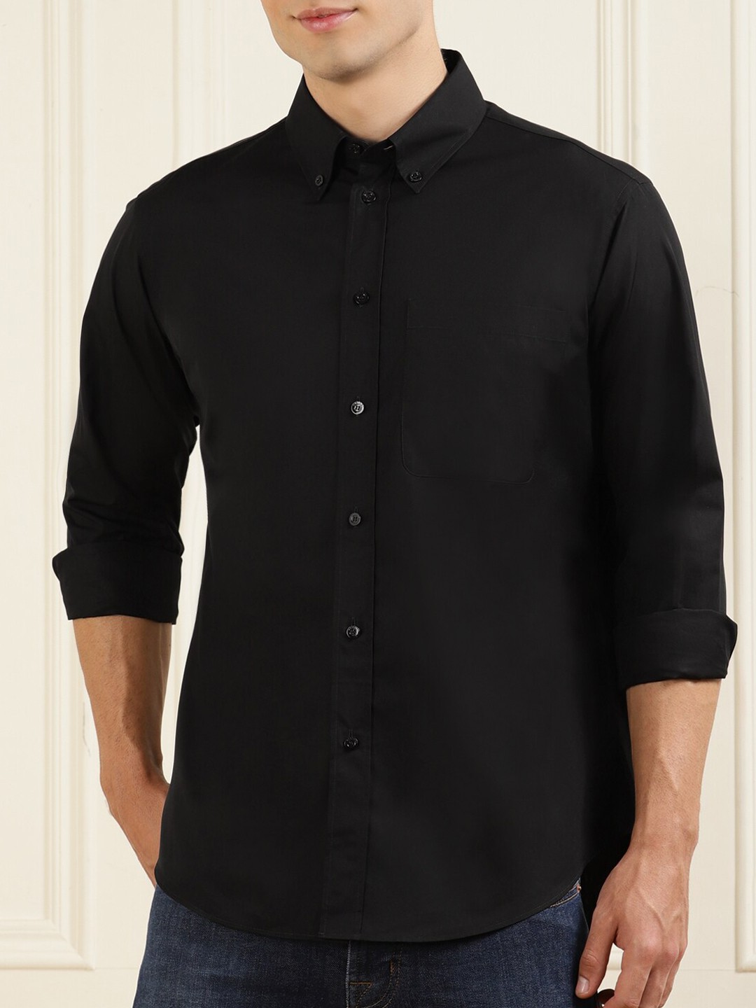 

MOSCHINO COUTURE Men Black Casual Shirt