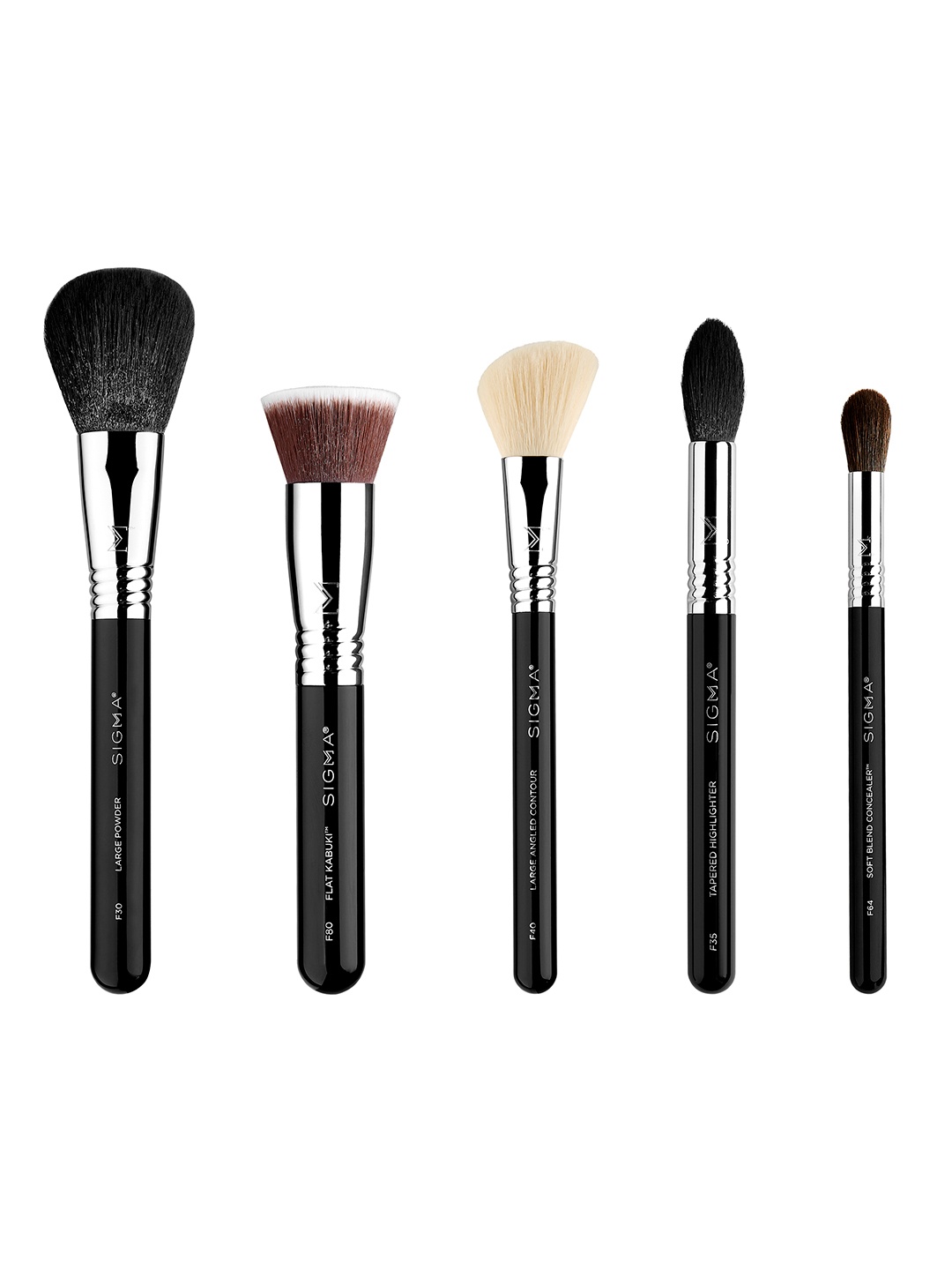 

Sigma Beauty Classic Face Brush Set - Black