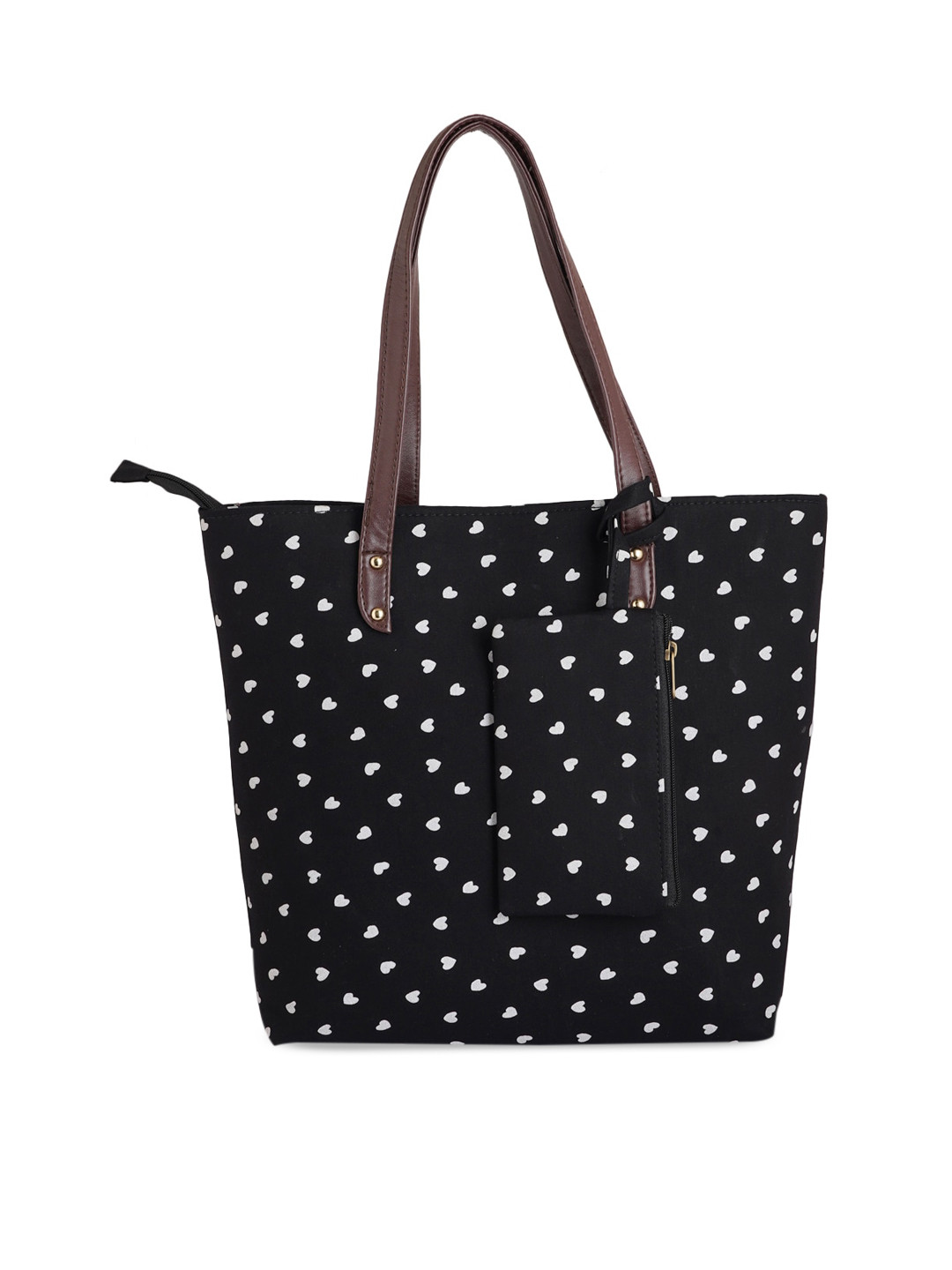 

Style Shoes Black Printed Oversized Shopper Tote Bag