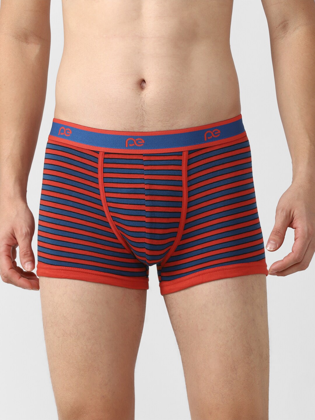 

Peter England Men Blue& Red Striped Trunk PETRMRGPO83756