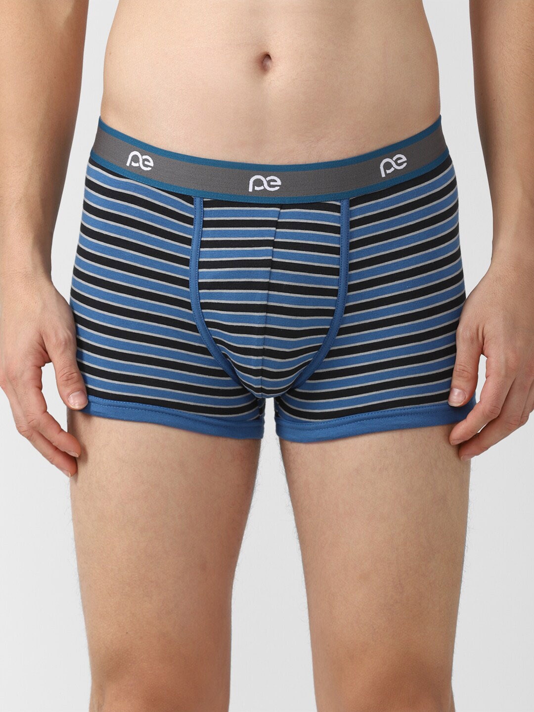 

Peter England Men Blue & Black Striped Trunks PETRMRGPV60131