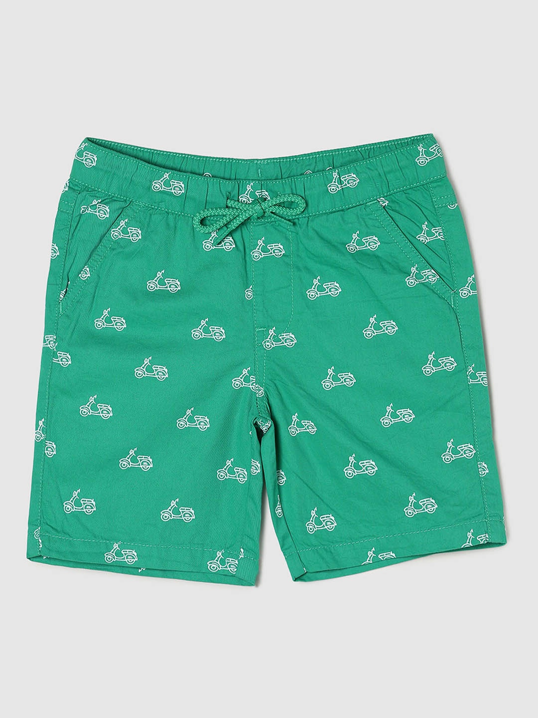 

max Boys Conversational Printed Shorts, Green