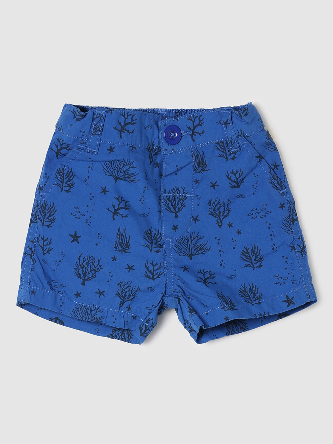 

max Boys Conversational Printed Shorts, Blue