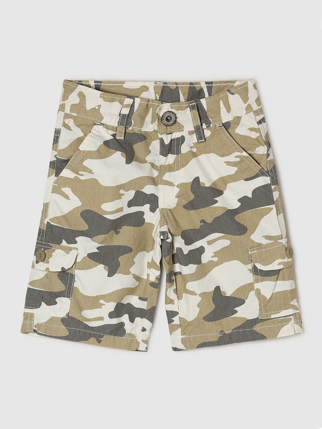 

max Boys Camouflage Printed Shorts, Green