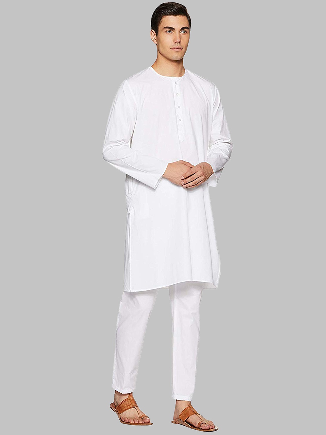 

ROYAL KURTA Men Pure Cotton Kurta with Pyjamas, White