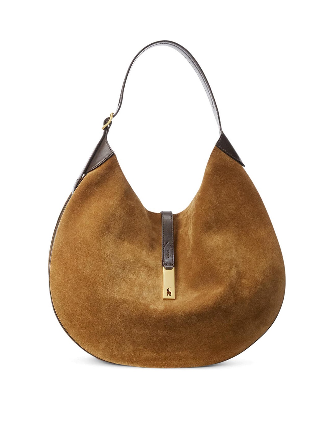 

Polo Ralph Lauren Brown Suede Shopper Hobo Bag