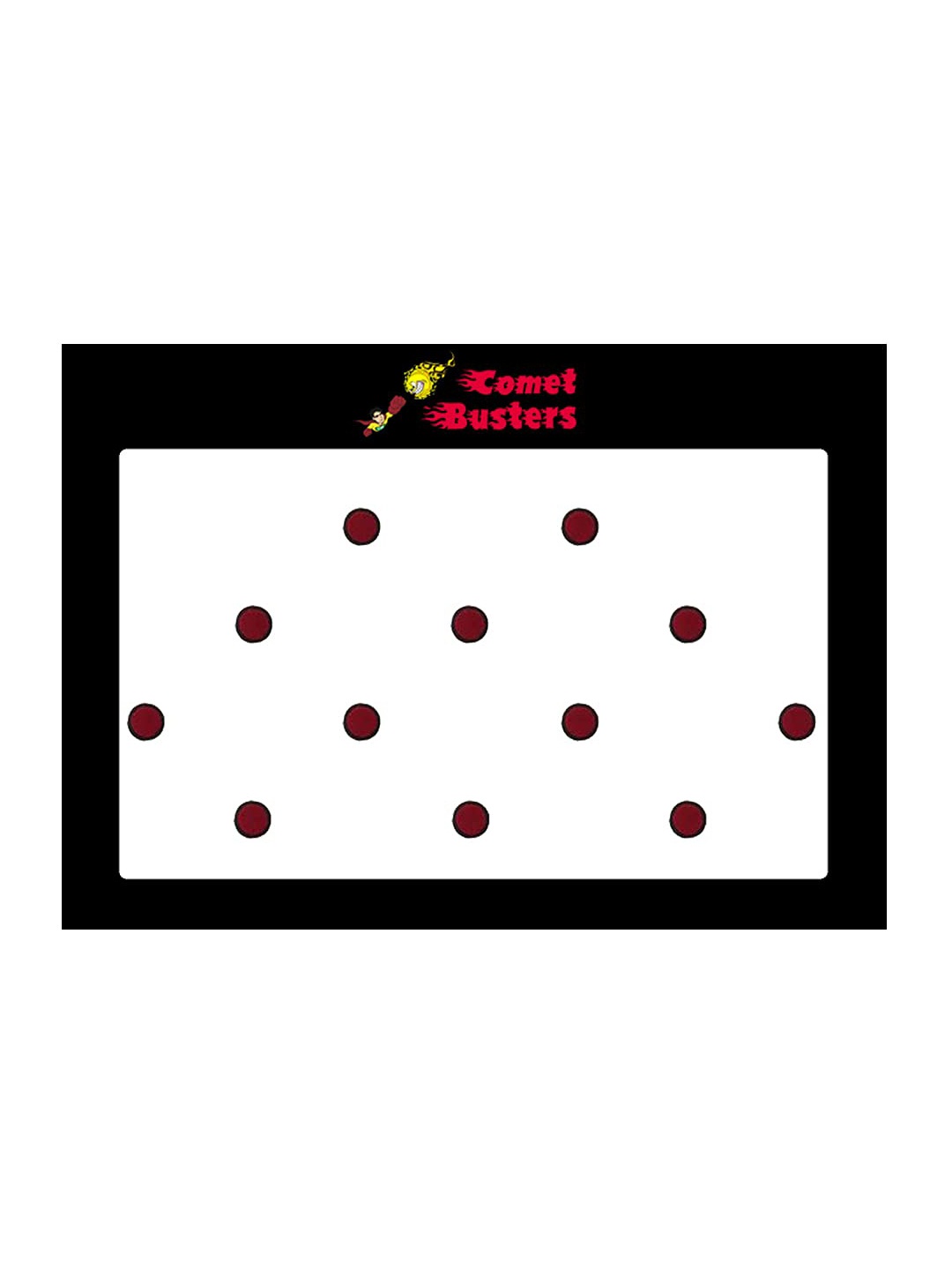 

Comet Busters 12 Pcs Reusable Bindis - Maroon & Black