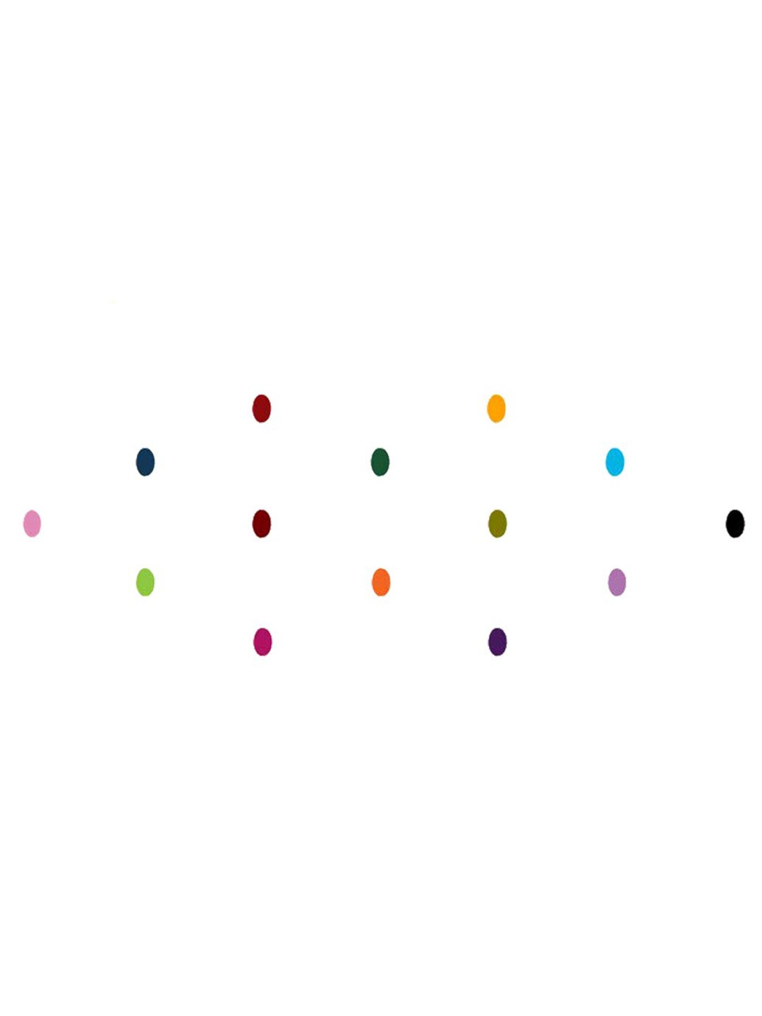 

Comet Busters 14 Pcs Reusable Oval Bindis - Multicoloured, Multi