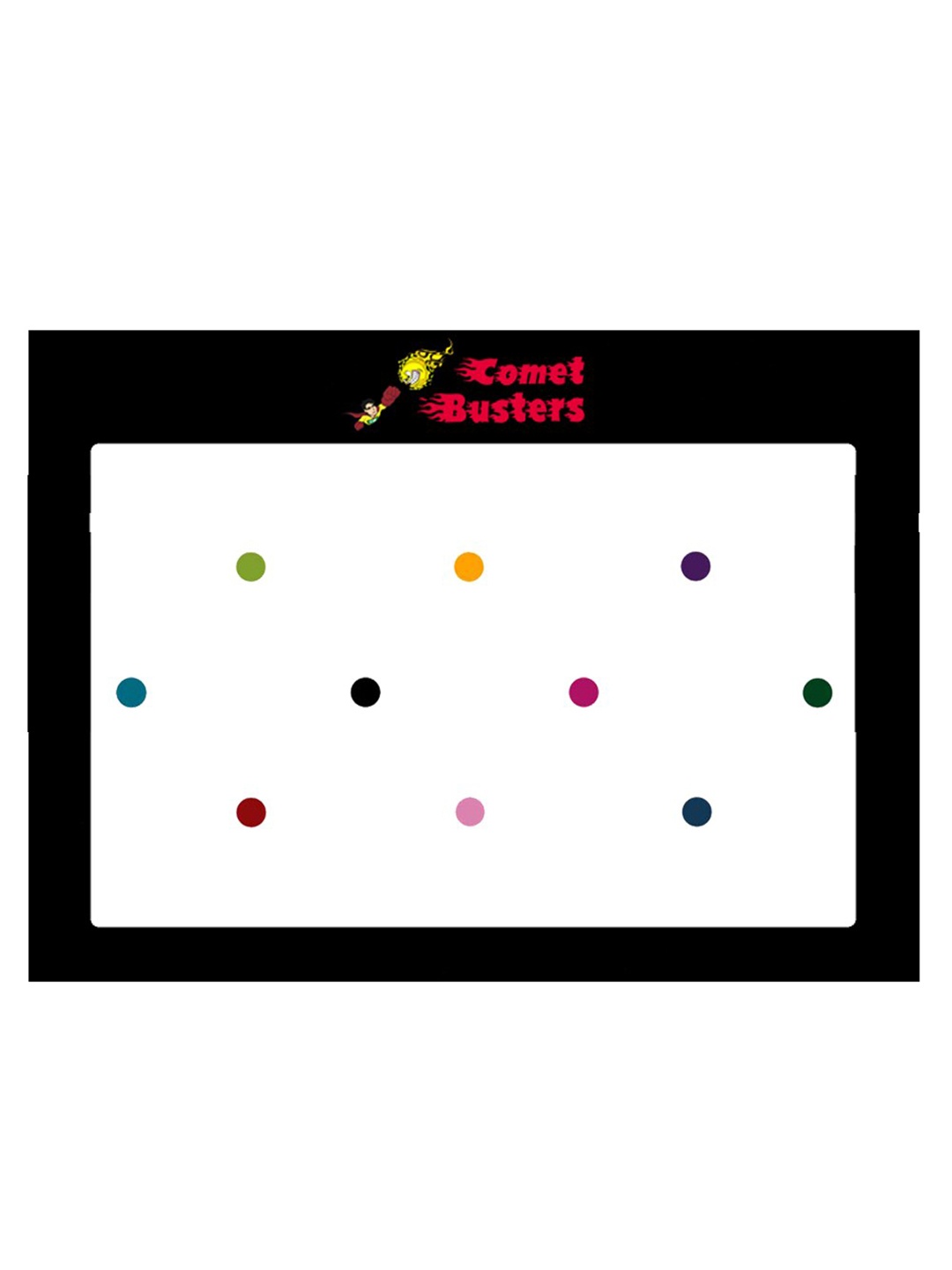

Comet Busters 10 Pcs Reusable Bindis - Multicoloured, Multi
