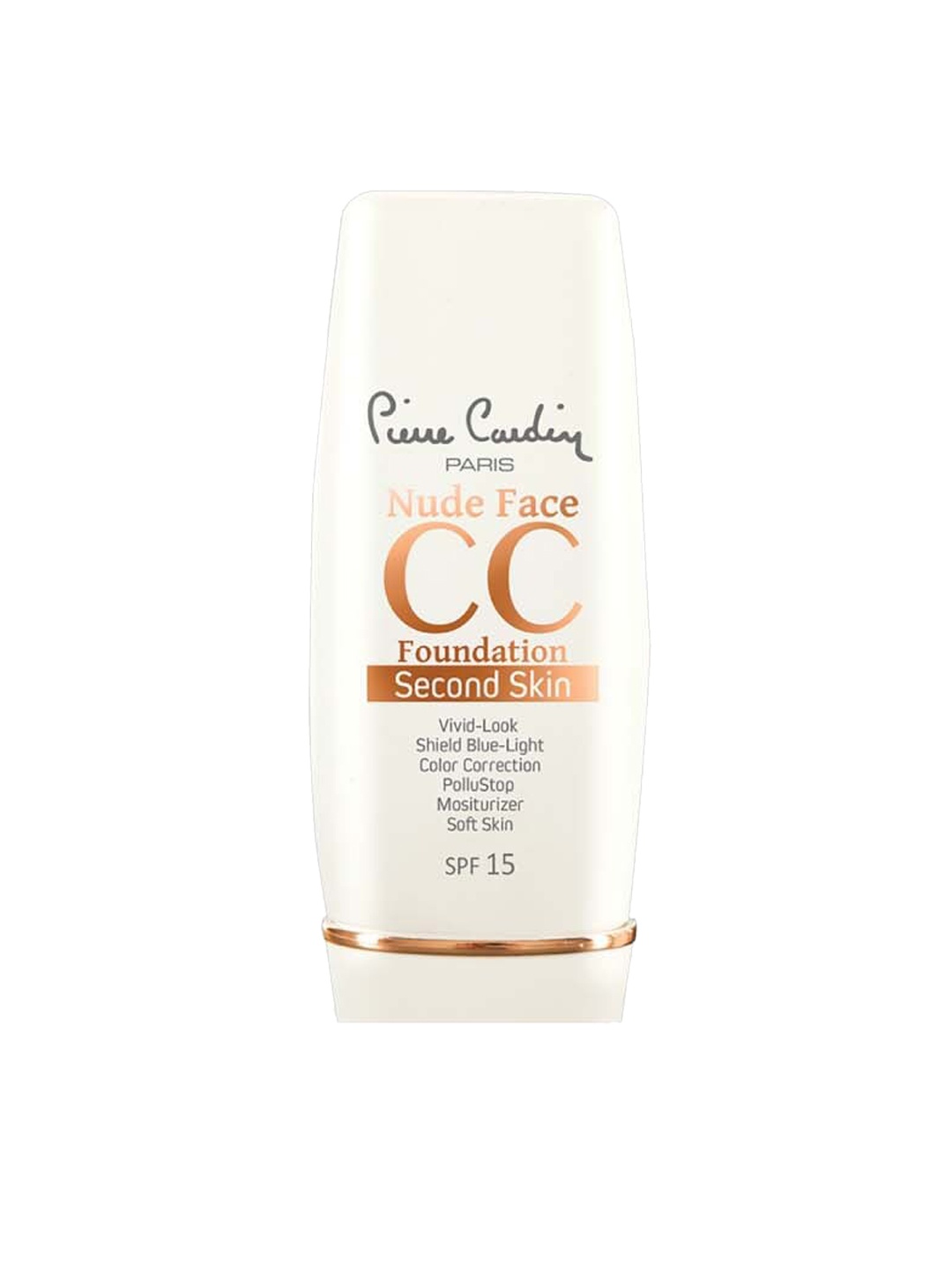 

Pierre Cardin Paris Second Skin Nude Face SPF 15 CC Foundation Cream 30ml - Light 570, Brown