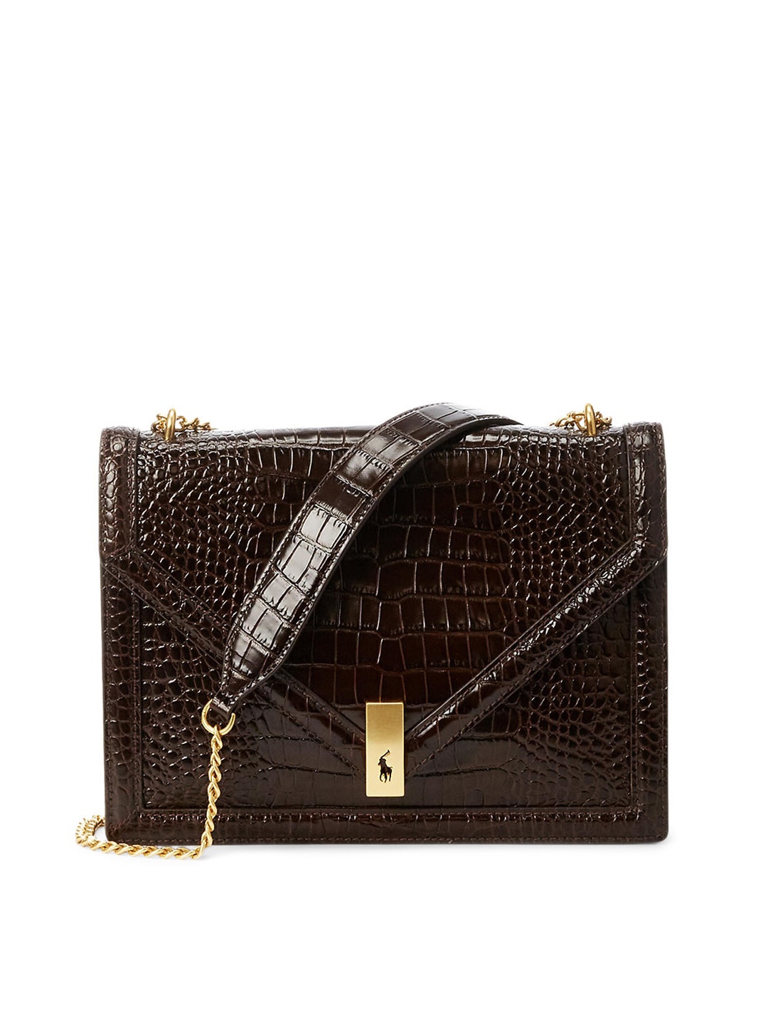 

Polo Ralph Lauren Women Brown Leather Handbags