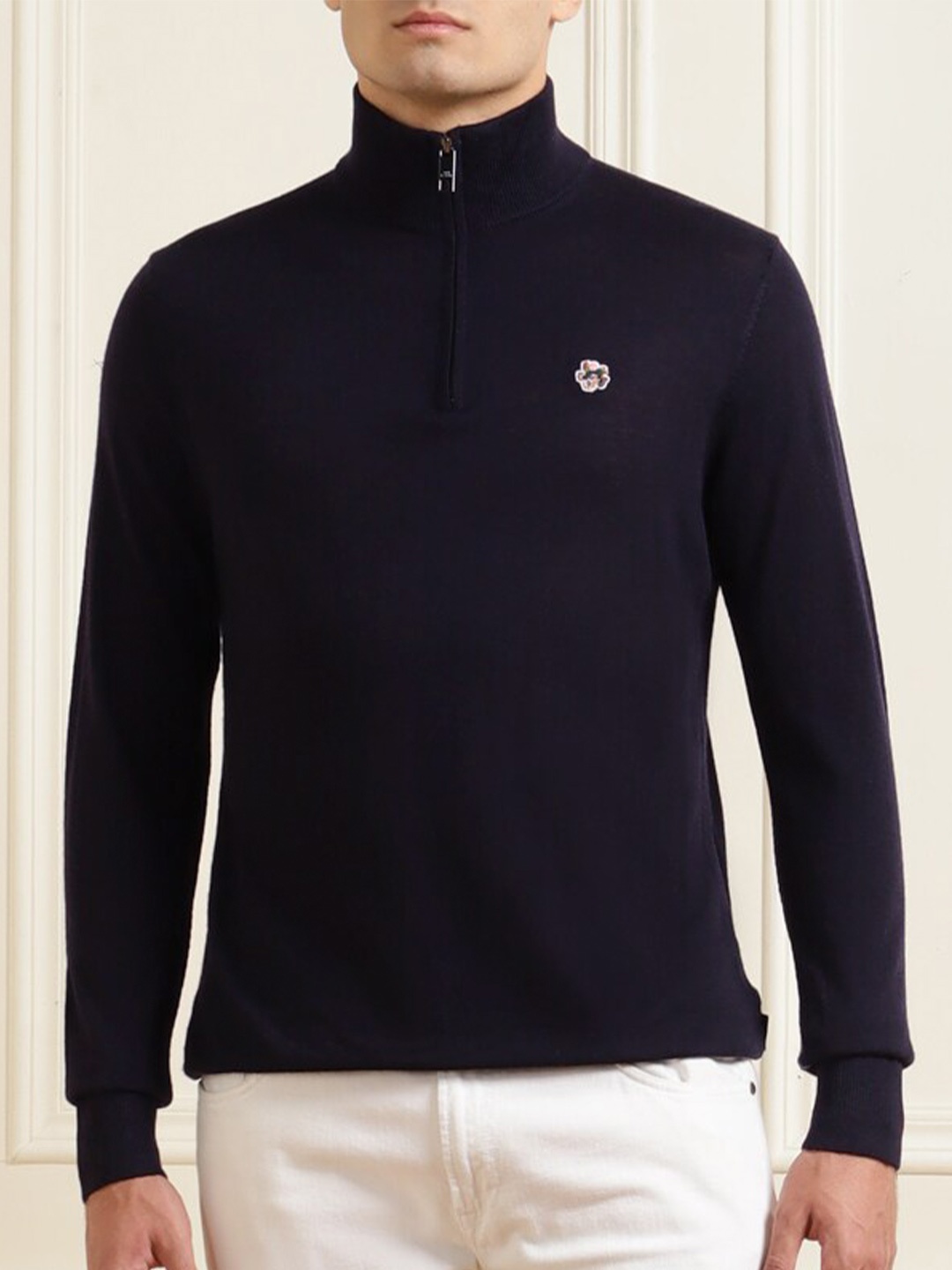 

Ted Baker Men Navy Blue Pullover
