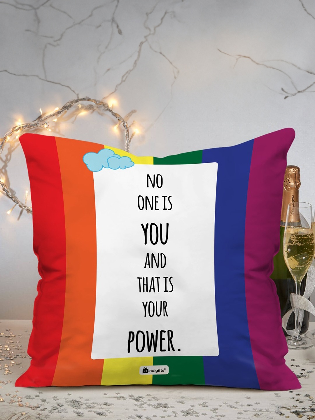 

Indigifts Multi Square Polyester Cushions