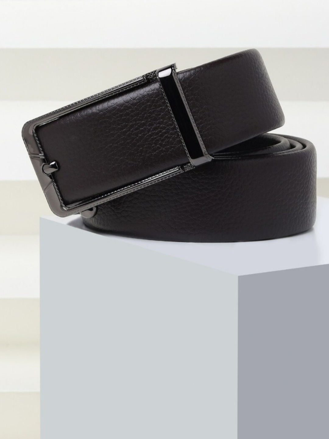 

Elite Crafts Men Black Leather Belt