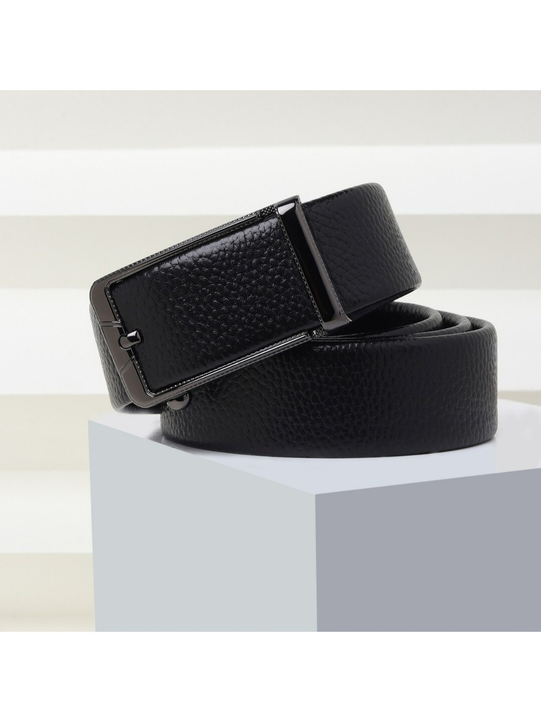

Elite Crafts Men Leather Belt, Black