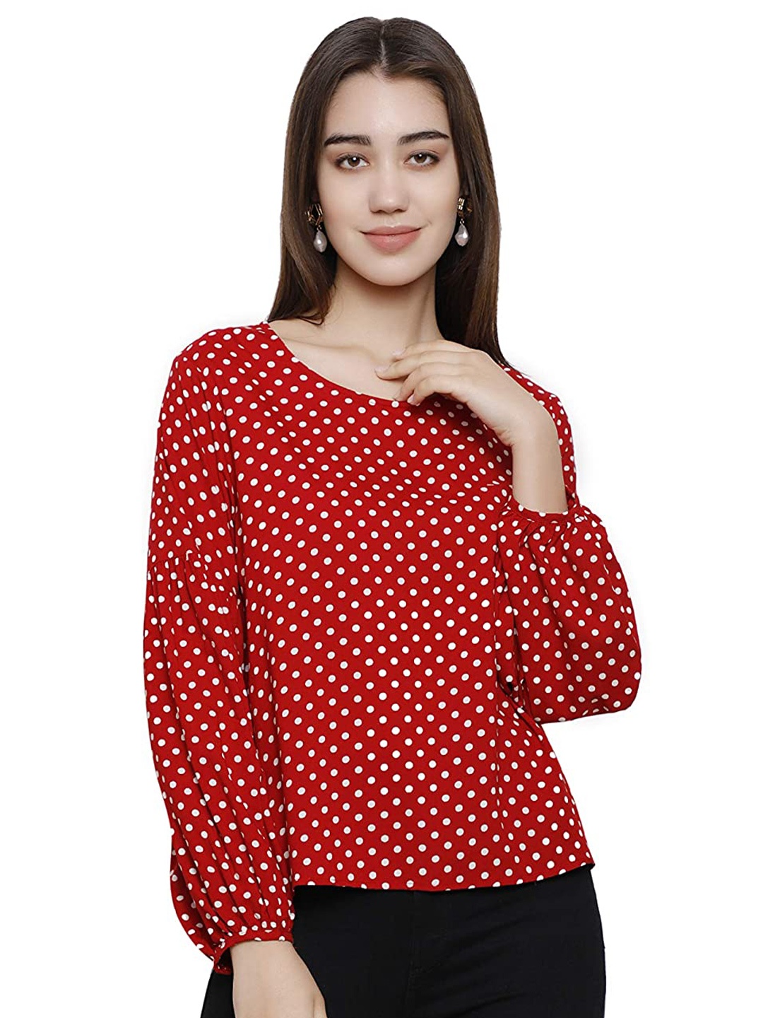 

DECHEN Red Print Top