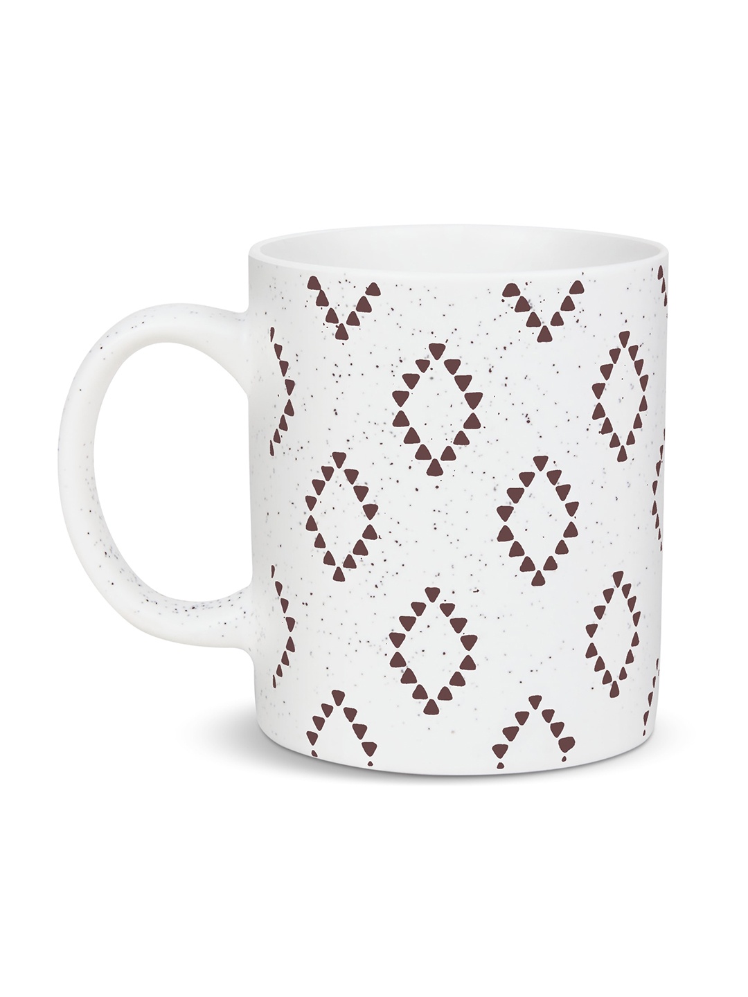 

Treo Brown Diamond Cut Artisan Ceramic Mug 350 ml