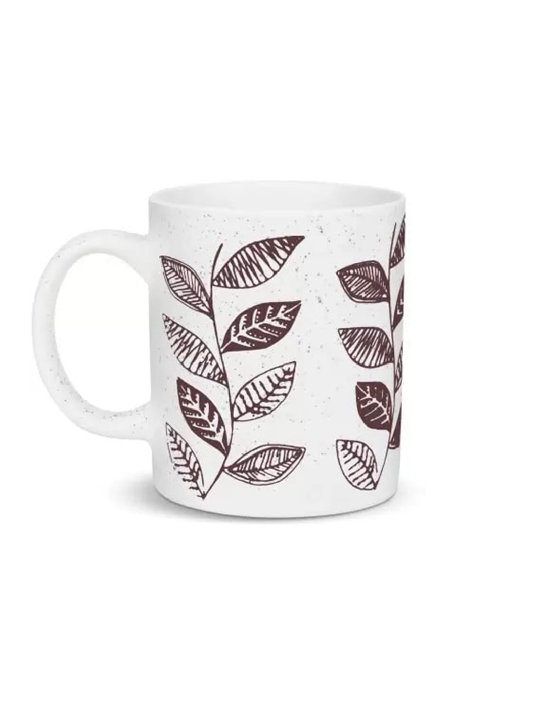 

Treo Brown Smoothies Leaf Printed Artisan Ceramic Mug 350 ml