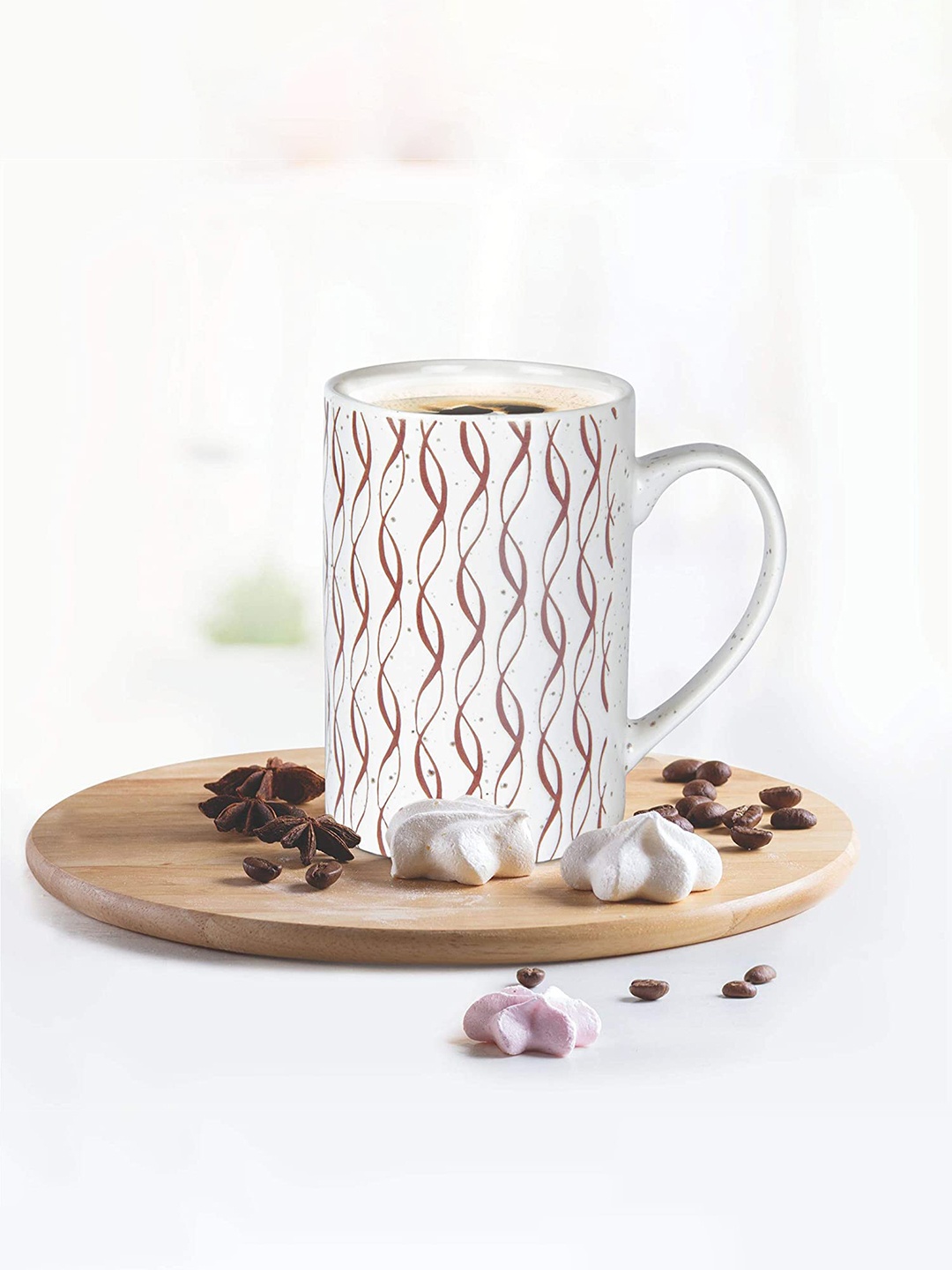 

Treo By Milton Brown Waves Printed Artisan Ceramic Mug 400 ml