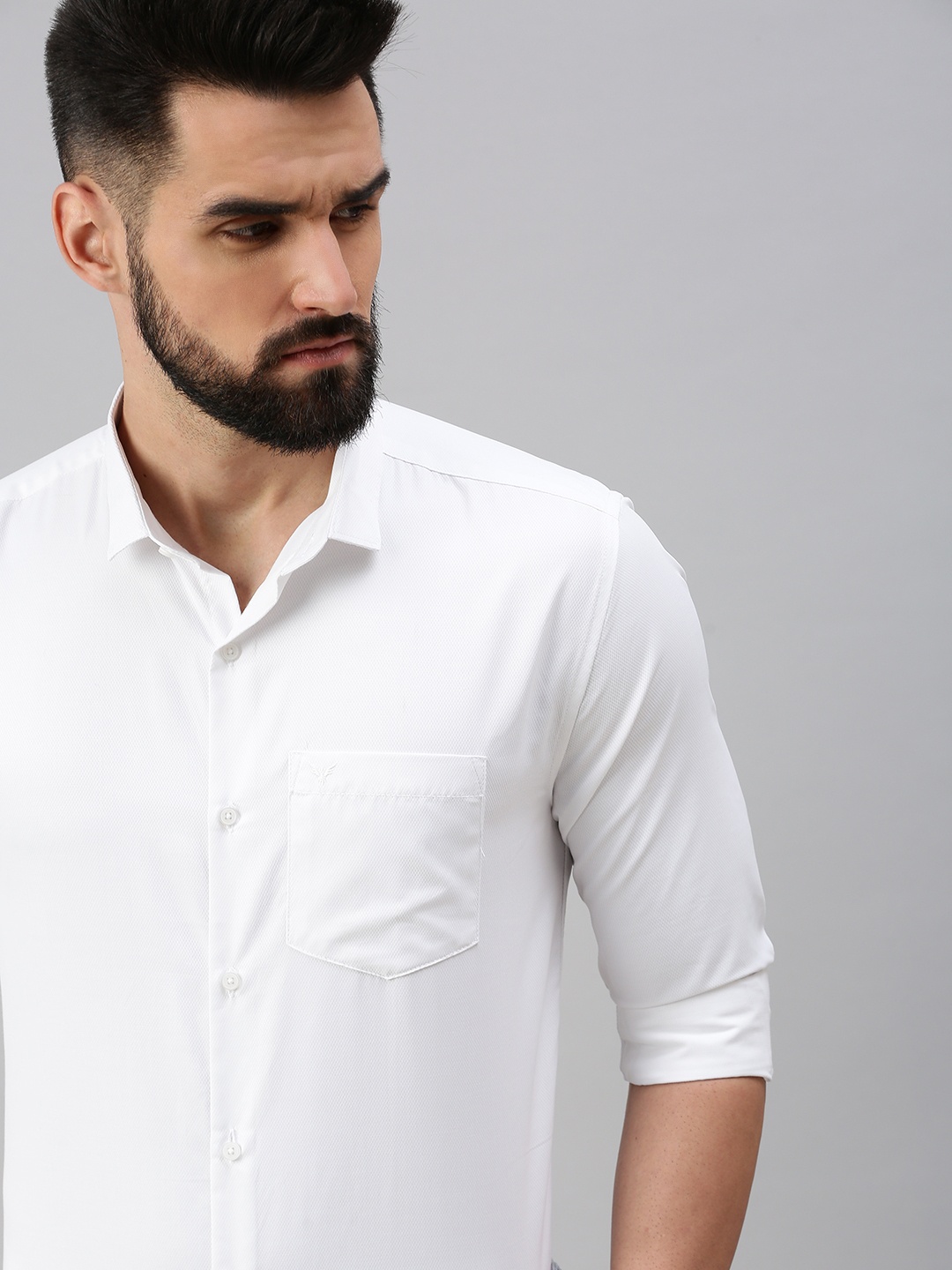

SHOWOFF Men White Comfort Casual Shirt