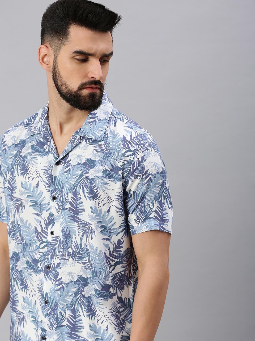 

SHOWOFF Men Comfort Floral Printed Casual Shirt, White