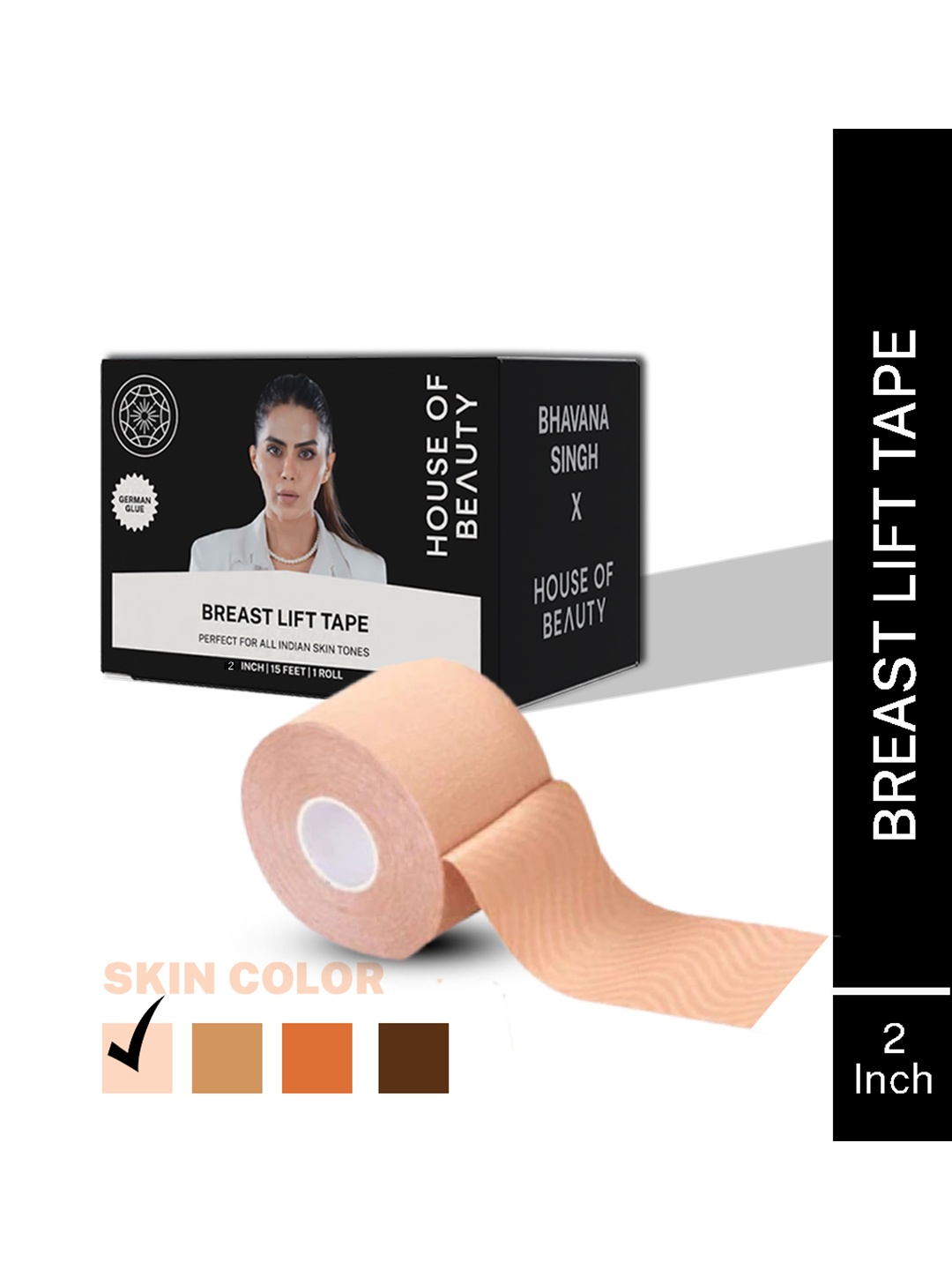 

House of Beauty Women Brown Breast Tape 2 Inches