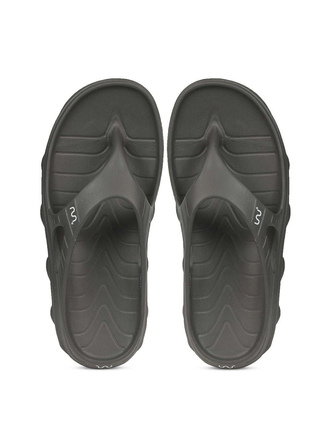 

Doubleu Men Rubber Thong Flip-Flops, Grey