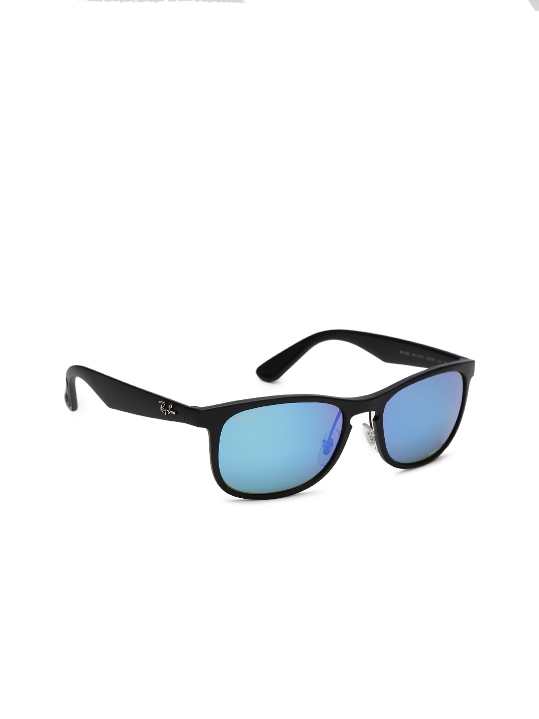 

Ray-Ban Men Square Mirrored Sunglasses 0RB4263601SA155, Blue