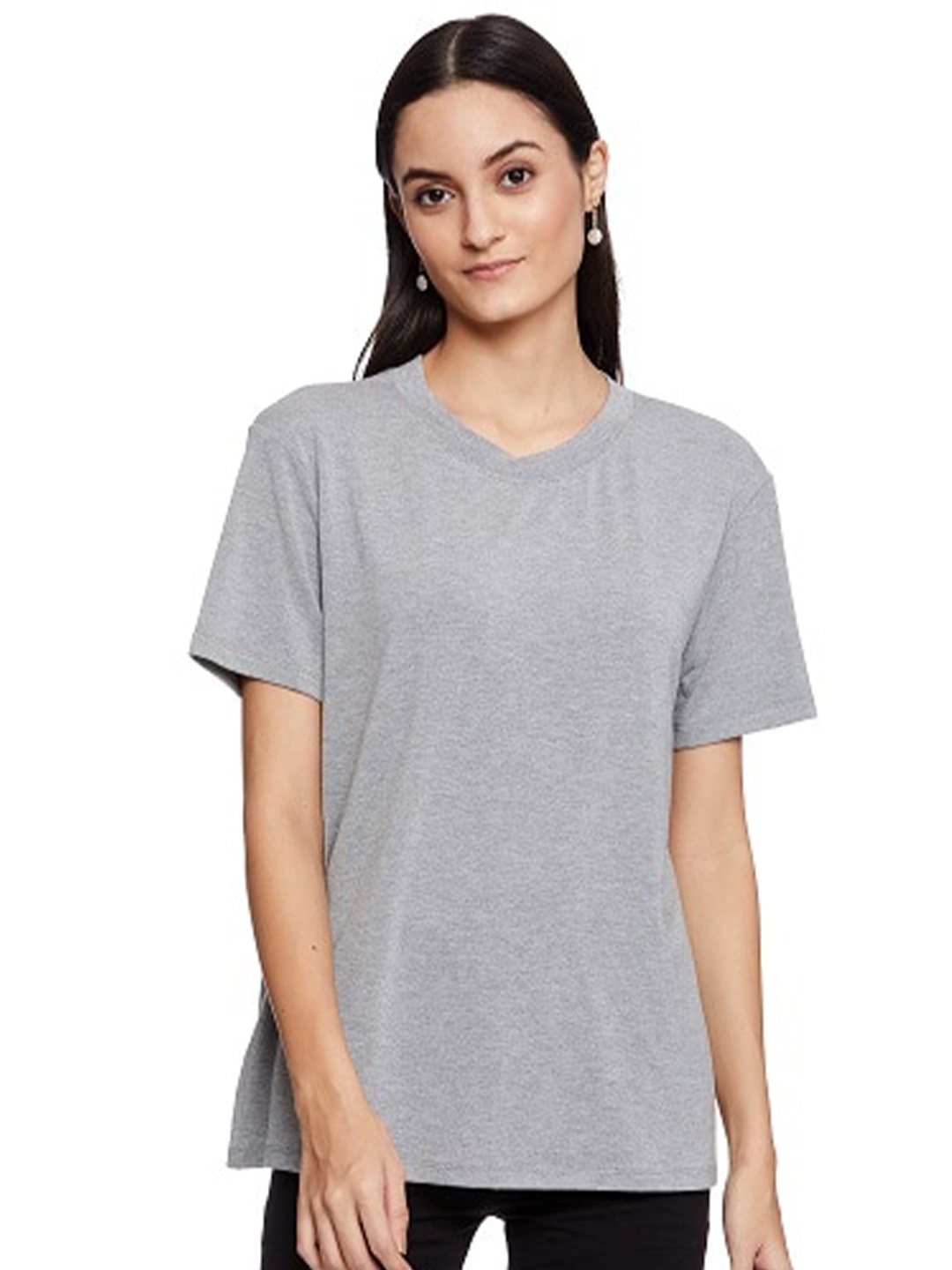 

UNMADE Women Loose T-shirt, Grey