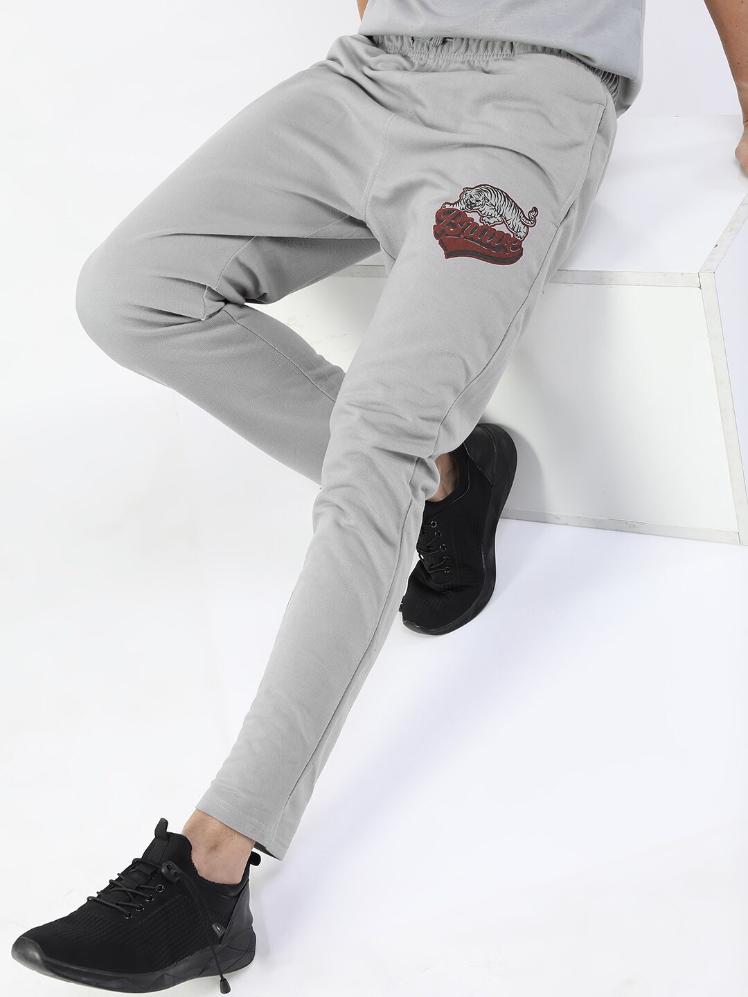 

HIGHLANDER Men Tiger logo Track Pants, Grey