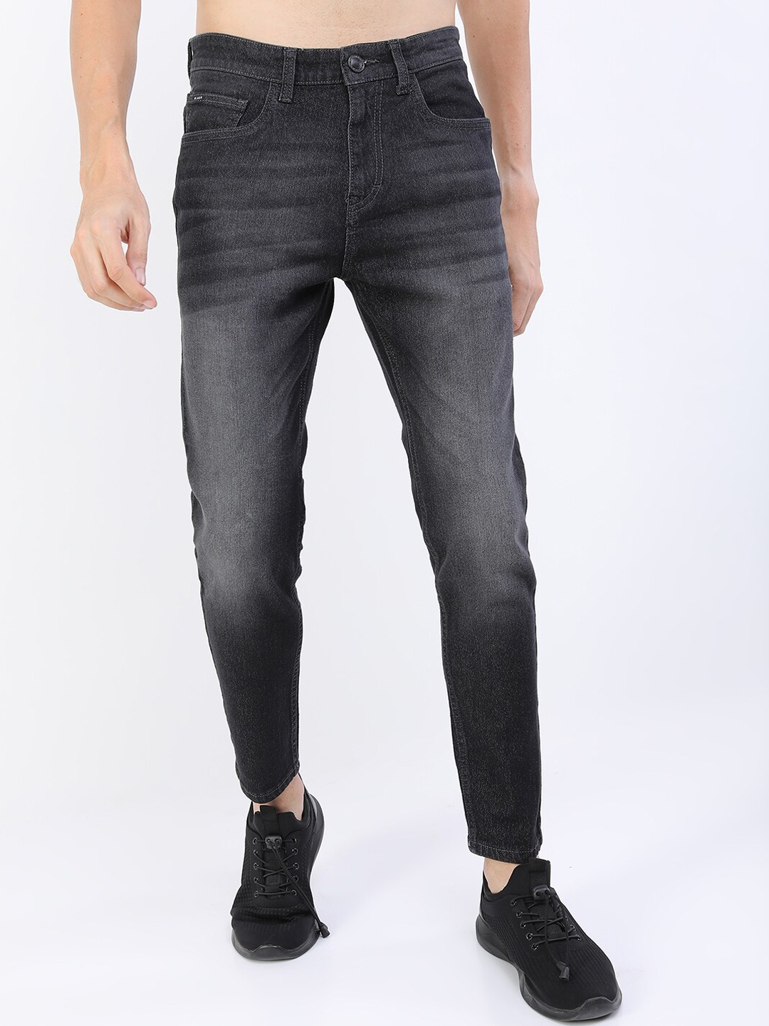 

HIGHLANDER Men Grey Skinny Fit Heavy Fade Stretchable Jeans