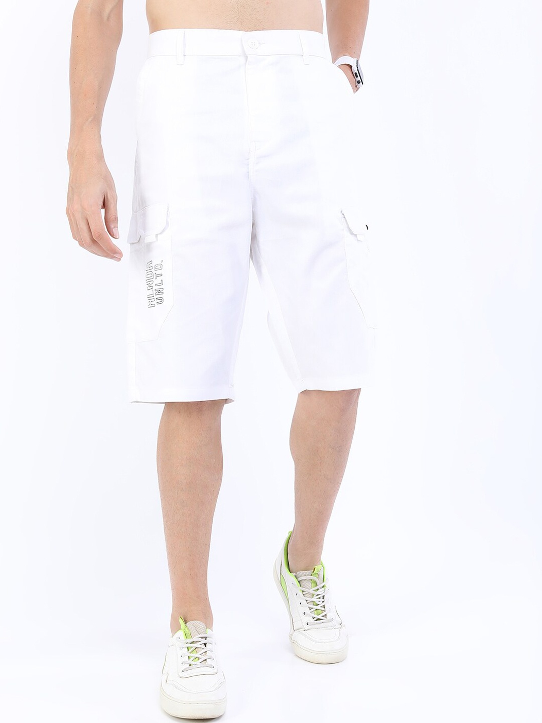 

HIGHLANDER Men Cargo Shorts, White